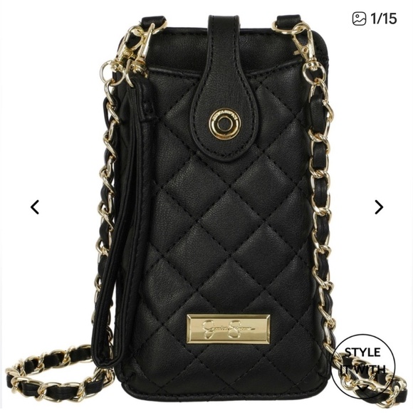 Jessica Simpson Chain Strap Crossbody Phone Holder - Picture 1 of 8